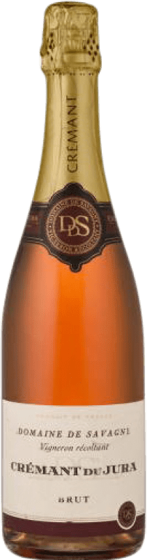 Envio grátis | Espumante rosé Domaine de Savagny Rosado Brut Reserva A.O.C. Crémant du Jura Jura França Pinot Preto, Chardonnay 75 cl