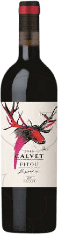 Free Shipping | Red wine Calvet Aged A.O.C. Fitou Languedoc France Syrah, Grenache, Mazuelo, Carignan 75 cl