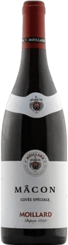 Free Shipping | Red wine Moillard Grivot Naurouze Young A.O.C. Mâcon Burgundy France Pinot Black 75 cl