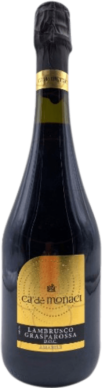 8,95 € Envio grátis | Espumante Tinto Wines Co Ca'de Monaci D.O.C. Lambrusco di Sorbara