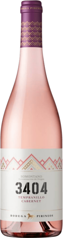 10,95 € Envío gratis | Vino rosado Pirineos 3404 Rose Joven D.O. Somontano