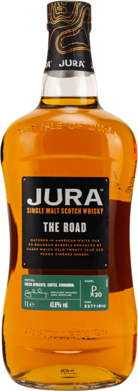 49,95 € | Single Malt Whisky Isle of Jura The Road Highlands Royaume-Uni 1 L