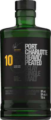 Whiskey Single Malt Port Charlotte Stark getorft 10 Jahre 70 cl