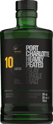 Whisky Single Malt Port Charlotte Heavely Peated — Afumado 10 Anos