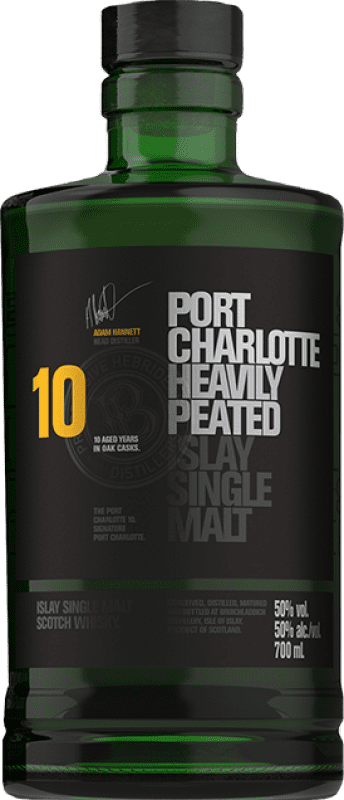 91,95 € Kostenloser Versand | Single Malt Whisky Port Charlotte Heavely Peated — Getorft 10 Jahre