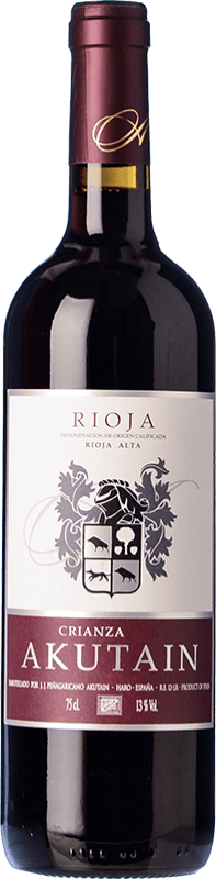 18,95 € | Rotwein Akutain Alterung D.O.Ca. Rioja La Rioja Spanien  Tempranillo, Grenache, Viura