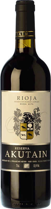28,95 € | Красное вино Akutain Резерва D.O.Ca. Rioja Ла-Риоха Испания Tempranillo — Темпранильо 75 cl