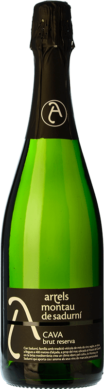 Бесплатная доставка | Белое игристое вино Montau de Sadurní Arrels Brut — брют Резерва D.O. Cava Каталония Испания Macabeo — Макабео, Xarel·lo — Шарелло, Parellada — Парельяда 75 cl