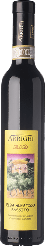 Envio grátis | Vinho doce Arrighi Silosò D.O.C.G. Elba Aleatico Passito Tuscany Itália Aleático Meia Garrafa 37 cl