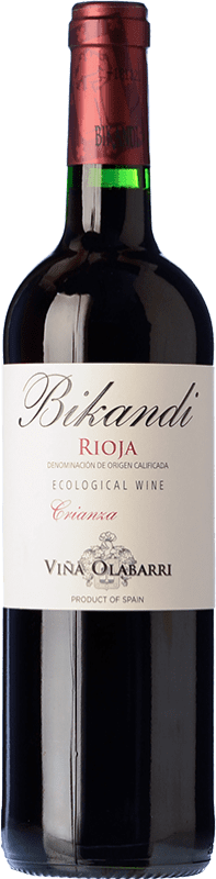 Бесплатная доставка | Красное вино Olabarri Bikandi старения D.O.Ca. Rioja Ла-Риоха Испания Tempranillo 75 cl