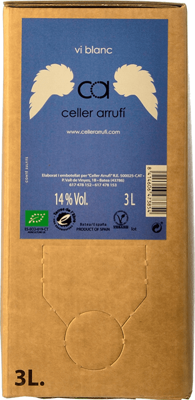 17,95 € | Белое вино Arrufí Blanc D.O. Terra Alta Каталония Испания Grenache White Bag in Box 3 L