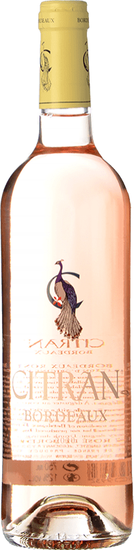 8,95 € 免费送货 | 玫瑰酒 Ginestet Citran 年轻的 A.O.C. Bordeaux Rosé