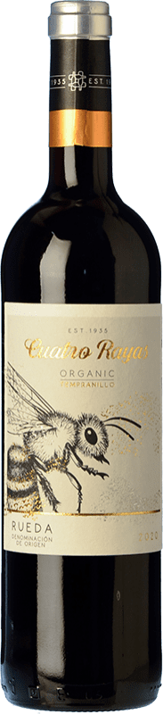Spedizione Gratuita | Vino Rosso Cuatro Rayas D.O. Rueda Castilla y León Spagna Tempranillo Eco — Biologico 75 cl