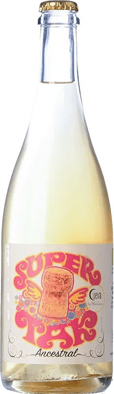 Envoi gratuit | Blanc mousseux Cueva Supertack Ancestral Espagne Tardana 75 cl