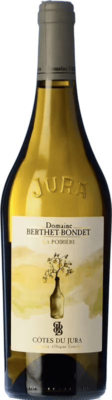 Free Shipping | White wine Berthet-Bondet La Poirière A.O.C. Côtes du Jura Jura France Chardonnay 75 cl