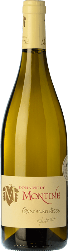 Envio grátis | Vinho branco Montine Gourmandises Blanc A.O.C. Côtes du Rhône Rhône França Grenache, Roussanne, Viognier, Marsanne, Bourboulenc, Clairette Blanche 75 cl