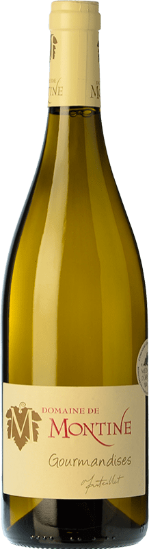 Envío gratis | Vino Blanco Domaine de Montine Gourmandises A.O.C. Côtes du Rhône Rhône Francia Garnacha, Roussanne, Viognier, Marsanne, Bourboulenc, Clairette 75 cl