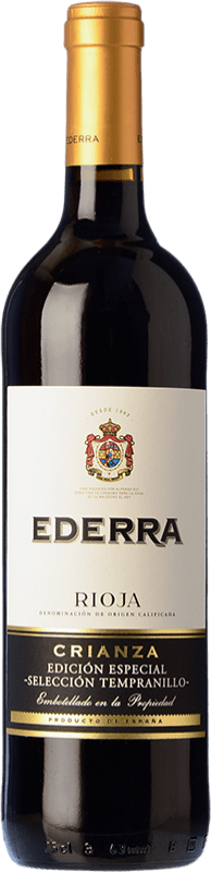 9,95 € | Vin Rouge Bodegas Bilbaínas Ederra Édition Limitée Crianza D.O.Ca. Rioja La Rioja Espagne Tempranillo 75 cl