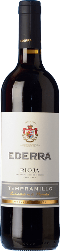 4,95 € | Vin rouge Bodegas Bilbaínas Ederra Cosecha D.O.Ca. Rioja La Rioja Espagne Tempranillo 75 cl