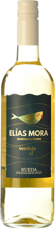 12,95 € Бесплатная доставка | Белое вино Elías Mora Contracorriente D.O. Rueda