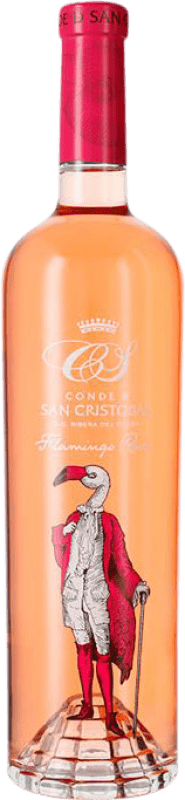 38,95 € Spedizione Gratuita | Vino rosato Conde de San Cristóbal Flamingo Rosé Giovane D.O. Ribera del Duero