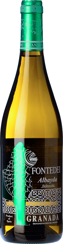 Spedizione Gratuita | Vino Bianco Fontedei Albayda D.O.P. Vino de Calidad de Granada Andalusia Spagna Chardonnay, Sauvignon 75 cl