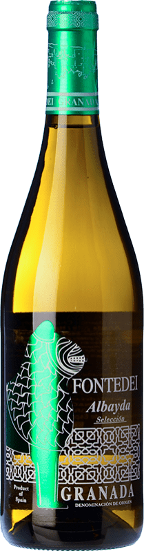 Free Shipping | White wine Fontedei Albayda D.O.P. Vino de Calidad de Granada Andalusia Spain Chardonnay, Sauvignon White 75 cl