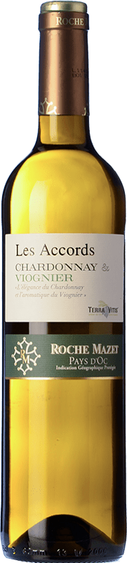 Spedizione Gratuita | Vino bianco Roche Mazet Les Accords Blanc I.G.P. Vin de Pays d'Oc Languedoc Francia Viognier, Chardonnay 75 cl