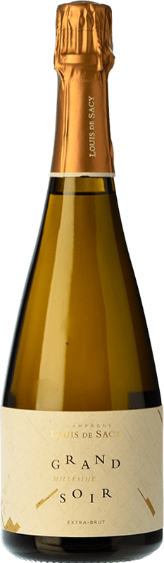 Envoi gratuit | Vin Mousseux Blanc Louis de Sacy Soir Grande Cuvée A.O.C. Champagne Champagne France Pinot Noir, Chardonnay 75 cl