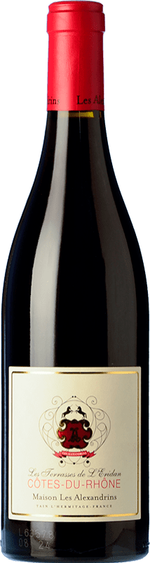 Free Shipping | Red wine Les Alexandrins Terrasses Rouge A.O.C. Côtes du Rhône Rhône France Syrah 75 cl