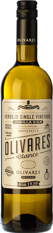 Kostenloser Versand | Weißwein Olivares Blanco D.O. Jumilla Region von Murcia Spanien Verdejo 75 cl