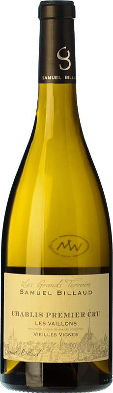 Envoi gratuit | Vin blanc Samuel Billaud Les Vaillons Vieilles Vignes A.O.C. Chablis Premier Cru Bourgogne France Chardonnay 75 cl