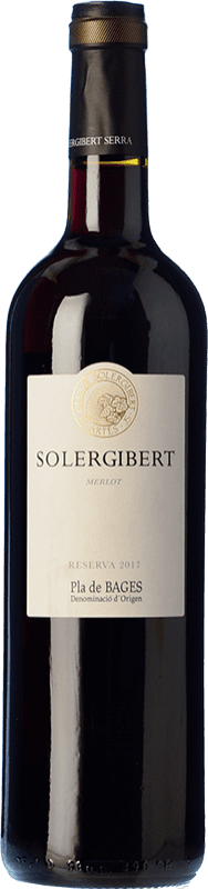 14,95 € | Vin rouge Solergibert Réserve D.O. Pla de Bages Catalogne Espagne Merlot 75 cl