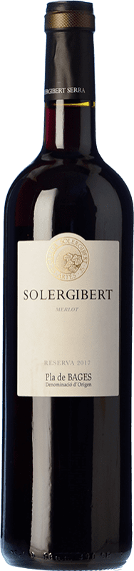 Kostenloser Versand | Rotwein Solergibert Serra Reserve — Gereift D.O. Pla de Bages Katalonien Spanien Merlot 75 cl