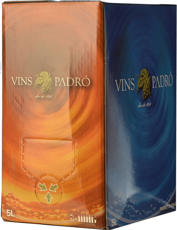 21,95 € Envío gratis | Vino blanco Padró Blanc Bag in Box 5 L