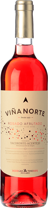 12,95 € Kostenloser Versand | Rosé-Wein Insulares Tenerife Viña Norte Rosado Jung D.O. Tacoronte-Acentejo