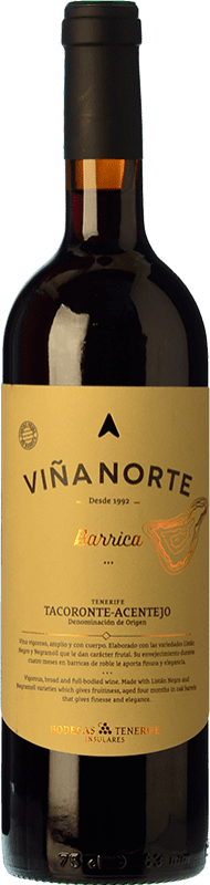 13,95 € | Красное вино Insulares Tenerife Viña Norte Barrica D.O. Tacoronte-Acentejo Канарские острова Испания Listán Black, Negramoll 75 cl