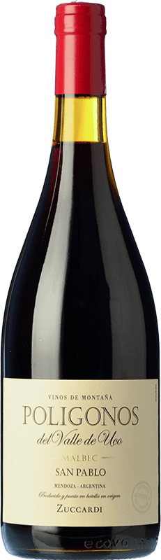 Free Shipping | Red wine Zuccardi Polígonos San Pablo I.G. Mendoza Mendoza Argentina Malbec 75 cl