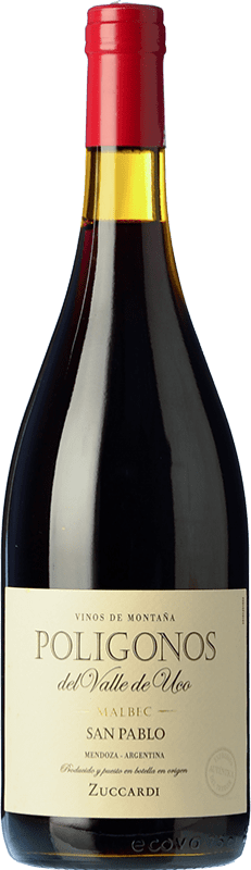 59,95 € Envío gratis | Vino tinto Zuccardi Polígonos San Pablo I.G. Mendoza