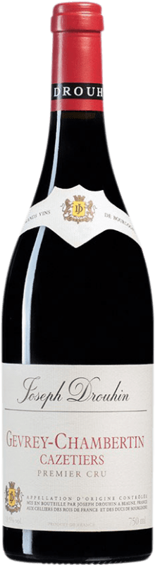 151,95 € Free Shipping | Red wine Drouhin 1er Cru Cazetiers A.O.C. Gevrey-Chambertin Burgundy France Pinot Black Bottle 75 cl