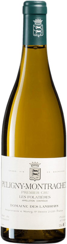 Envio grátis | Vinho Branco Clos des Lambrays Les Folatières 1er Premier Cru A.O.C. Puligny-Montrachet Borgonha França Pinot Noir 75 cl