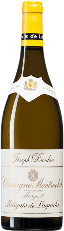 Бесплатная доставка | Белое вино Joseph Drouhin Premier Cru Morgeot Marquis de Laguiche A.O.C. Chassagne-Montrachet Бургундия Франция Chardonnay 75 cl