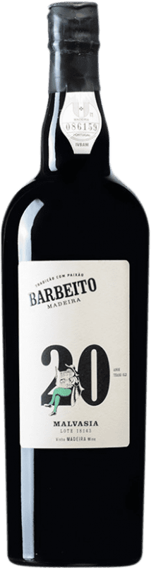 Envio grátis | Vinho Generoso Fortificado Barbeito Lote 18143 I.G. Madeira Madeira Portugal Malvasia 20 Anos 75 cl