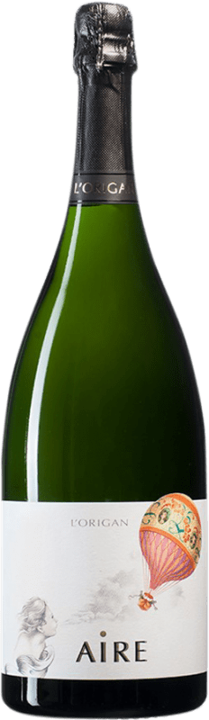 55,95 € Envio grátis | Espumante Branco L'Origan Aire Brut Nature — Bruto Natural D.O. Cava Garrafa Magnum 1,5 L