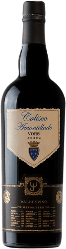 Kostenloser Versand | Likörwein Valdespino Coliseo Amontillado VORS Very Old Rare Sherry — Sehr Aeltener Alter D.O. Jerez-Xérès-Sherry Andalusien Spanien Palomino Fino 75 cl