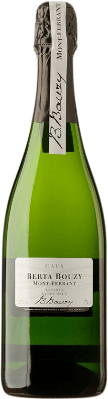 Envoi gratuit | Blanc mousseux Mont-Ferrant Berta Bouzy Extra Brut D.O. Cava Espagne Chardonnay 75 cl