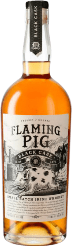 Free Shipping | Whisky Blended West Cork Flaming Pig Black Cask Small Batch Ireland 70 cl