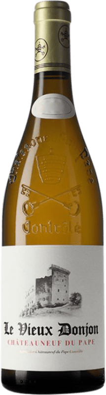 Envío gratis | Vino Blanco Le Vieux Donjon A.O.C. Châteauneuf-du-Pape Francia Roussanne, Clairette Eco — Ecológico 75 cl