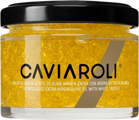 Conservas Vegetales Caviaroli Caviar de Aceite de Oliva Virgen Extra Encapsulado con Trufa Blanca