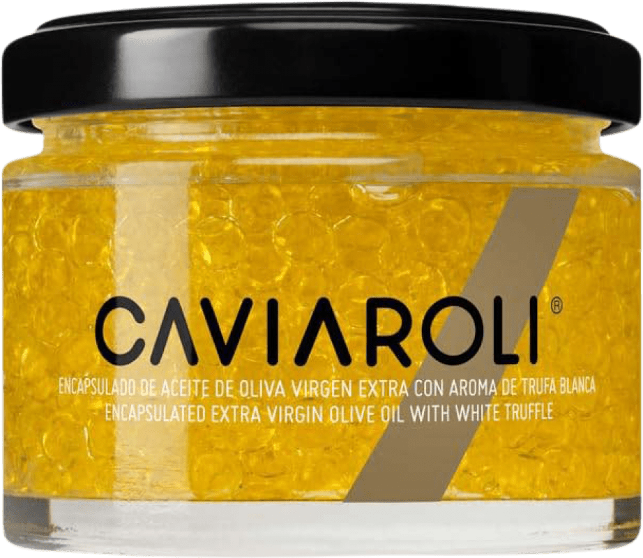 Envio grátis | Conservas Vegetales Caviaroli Caviar de Aceite de Oliva Virgen Extra Encapsulado con Trufa Blanca Espanha